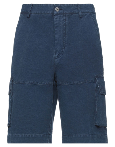 Shop Historic Man Shorts & Bermuda Shorts Blue Size Xs Cotton