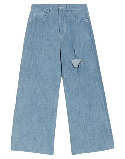 Nine:inthe:morning Nine In The Morning Woman Denim Pants Blue Size 29 Cotton In Blue