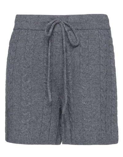 Shop Weili Zheng Woman Shorts & Bermuda Shorts Grey Size M Wool