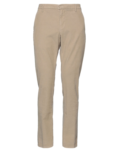 Shop Dondup Man Pants Sand Size 36 Cotton, Elastane In Beige