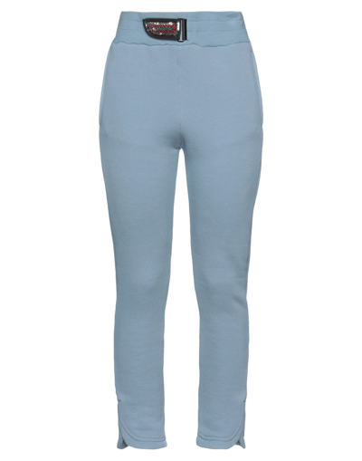 Shop Mr & Mrs Italy Woman Pants Pastel Blue Size S Cotton, Polyamide, Cashmere