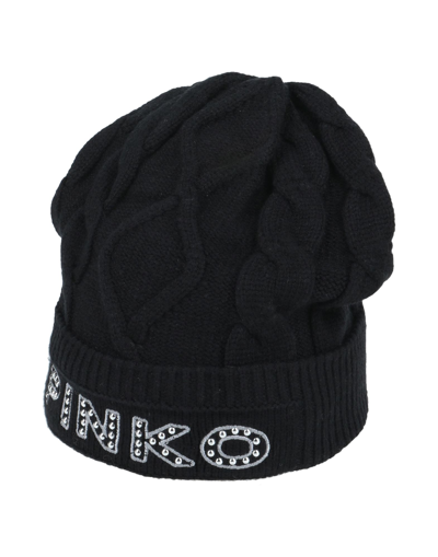 Shop Pinko Woman Hat Black Size Onesize Viscose, Polyester, Polyamide, Wool, Aluminum