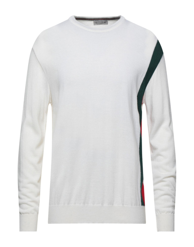 Shop Daniele Alessandrini Homme Man Sweater White Size 42 Wool, Acrylic