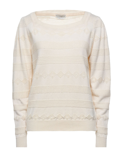 Shop Ballantyne Woman Sweater Ivory Size 6 Wool, Viscose, Polyester, Cashmere, Silk In White