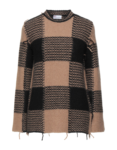 Shop Red Valentino Woman Sweater Camel Size S Acrylic, Mohair Wool, Polyamide, Polyester