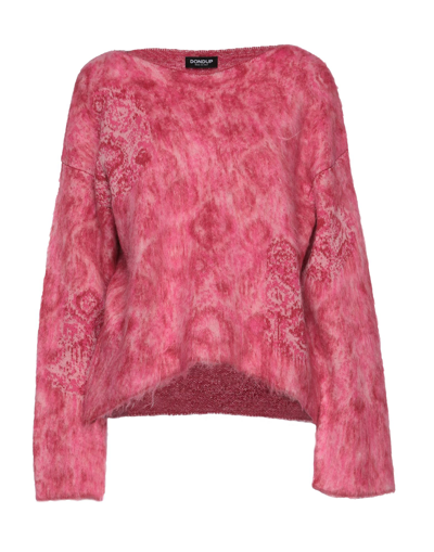Shop Dondup Woman Sweater Fuchsia Size 6 Acrylic, Polyamide, Mohair Wool In Pink