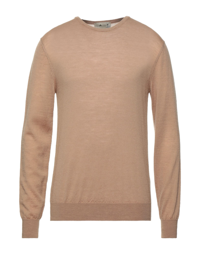 Shop Irish Crone Man Sweater Camel Size M Wool