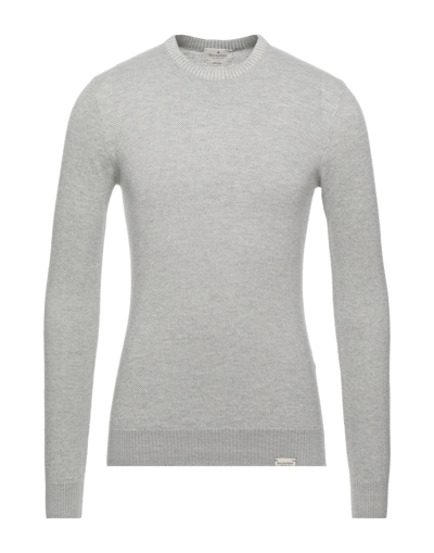 Shop Brooksfield Man Sweater Light Grey Size 48 Wool, Cotton, Polyamide