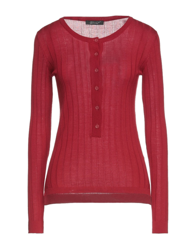 Shop Aragona Woman Sweater Burgundy Size 6 Merino Wool In Red