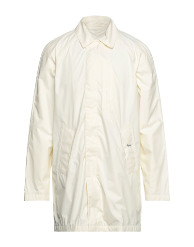 Shop Harmont & Blaine Man Overcoat & Trench Coat Ivory Size 36 Polyester In White