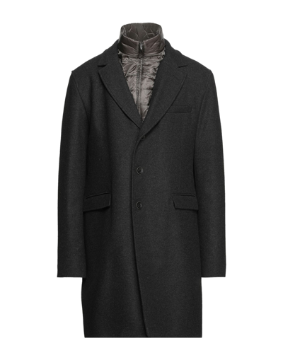 Shop Herno Coats In Steel Grey