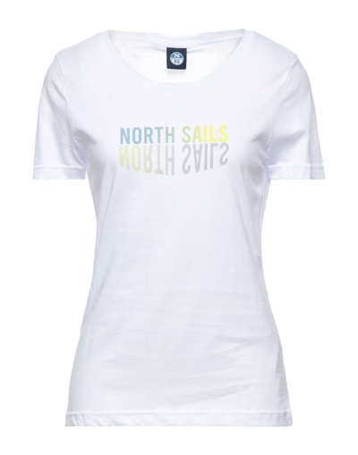 Shop North Sails Woman T-shirt White Size L Cotton