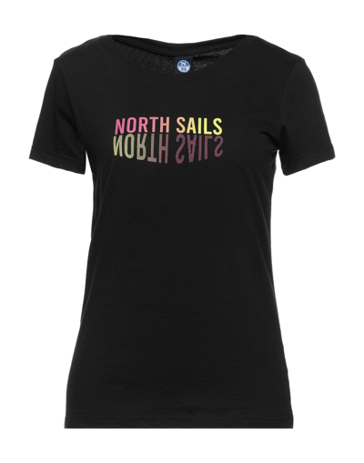 Shop North Sails Woman T-shirt Black Size L Cotton