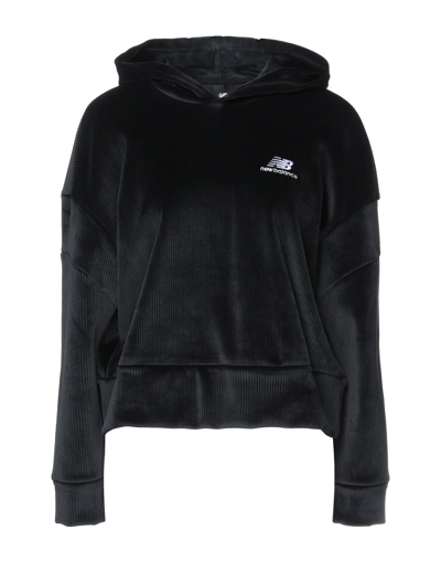 Shop New Balance Woman Sweatshirt Black Size S Polyester, Elastane