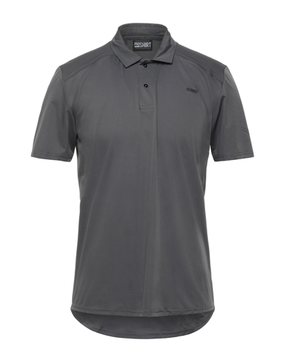 Shop Freddy Man Polo Shirt Lead Size S Polyamide, Elastane In Grey