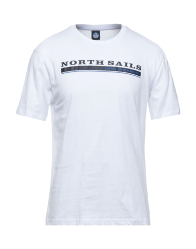 Shop North Sails Man T-shirt White Size M Cotton