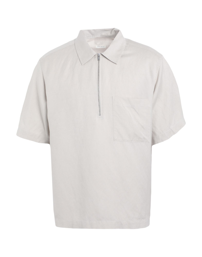 Shop Arket Man Shirt Beige Size 40 Lyocell, Linen