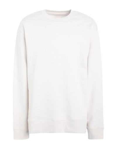 Shop Arket Man Sweatshirt Ivory Size Xl Organic Cotton In White