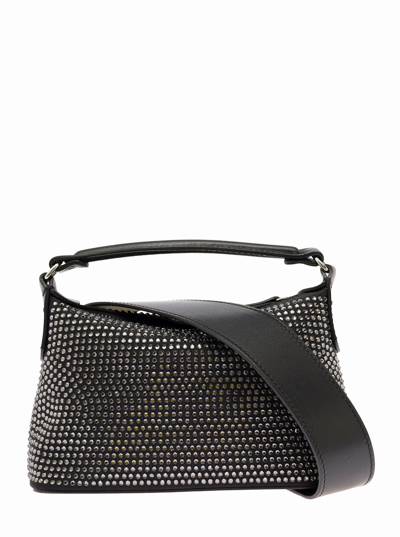 Shop Liu •jo Liu Jo Leonie Hanne Woman's Hobo Mini Black Leather  Handbag