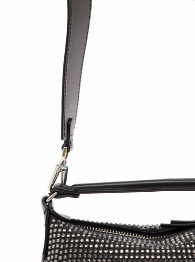 Shop Liu •jo Liu Jo Leonie Hanne Woman's Hobo Mini Black Leather  Handbag