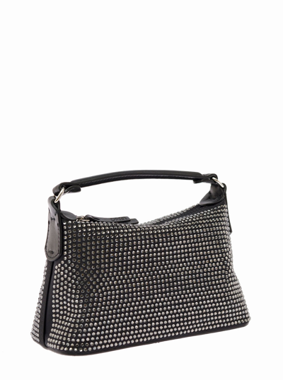 Shop Liu •jo Liu Jo Leonie Hanne Womans Hobo Mini Black Leather Handbag