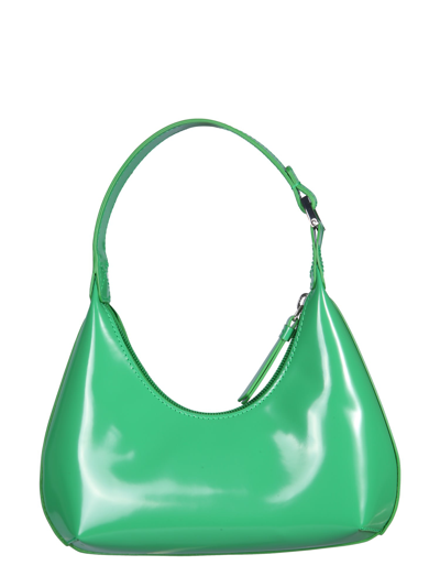 Shop By Far Mini Amber Shoulder Bag In Verde