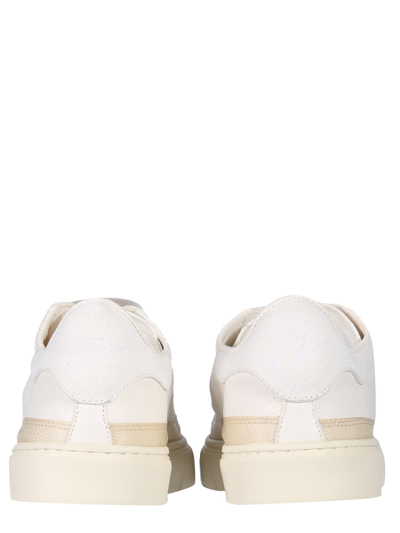 Our Highlander Suede And Leather Trainers In Bianco ModeSens