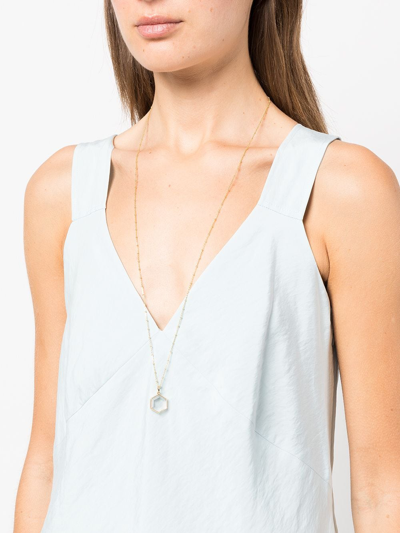 Loquet 14kt Yellow Gold Hexagon Locket In Gold