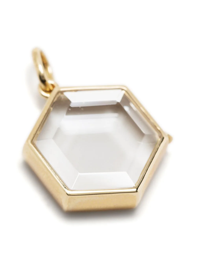 Loquet 14kt Yellow Gold Hexagon Locket In Gold