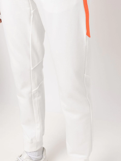 Shop Parajumpers Buckle-fastening Waistband Trousers In White