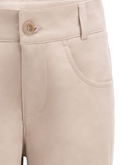 Shop Moustache Tailored Stretch-cotton Trousers In Neutrals