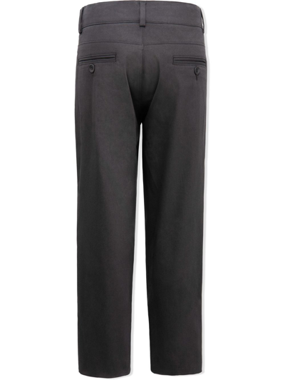 Shop Moustache Tailored Stretch-cotton Trousers In Grey