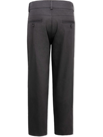 Moustache Tailored Stretch-cotton Trousers In Grey