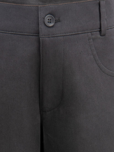 Moustache Tailored Stretch-cotton Trousers In Grey