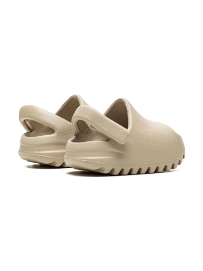 Shop Adidas Originals Yeezy "pure" Slides In Neutrals