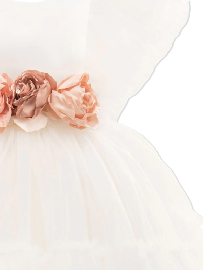 Tulleen La Croix Tulle Dress In White