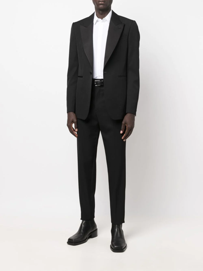 Shop Alexander Mcqueen Tailored Single-breasted Suit Jacket In Black