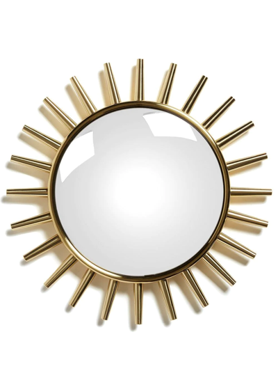 Shop Fornasetti Raggiera Round Mirror In Gold