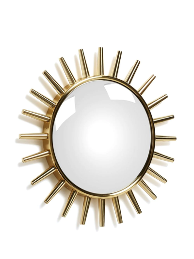 Shop Fornasetti Raggiera Round Mirror In Gold