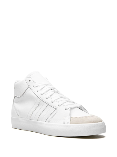 Shop Adidas Originals Superskate Adv Sneakers In White
