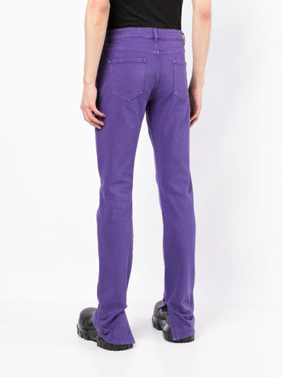 Shop Alyx Mid-rise Flared Jeans In Purple