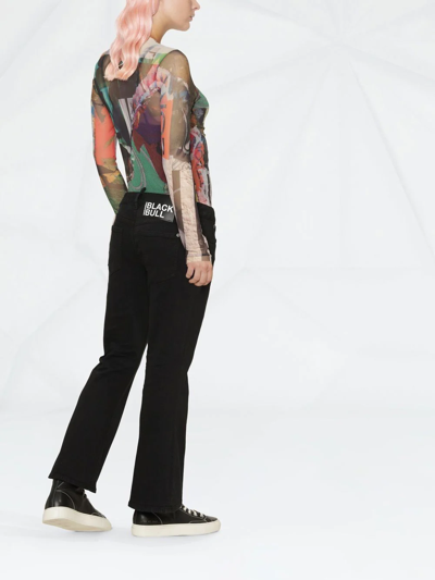 Dsquared2 Bell Bottom Trouser In Black