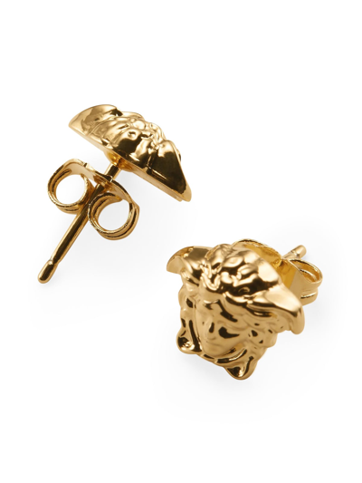 Shop Versace Earrings Metal In H Gold