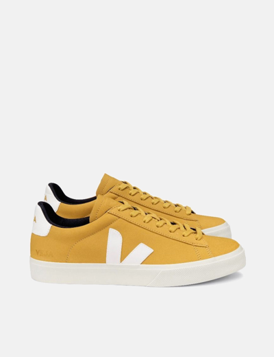 Shop Veja Campo Trainers (nubuck) In White