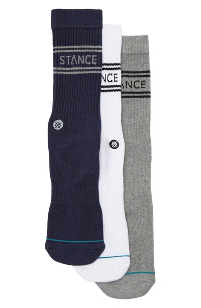 Shop Stance Basic Crew Socks In Navy