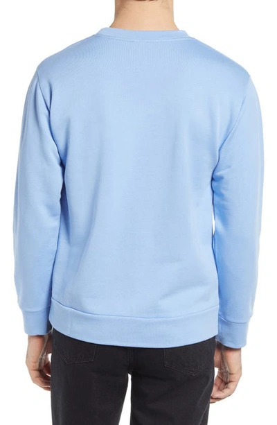 Shop Apc Mike Logo Crewneck Sweatshirt In Blue
