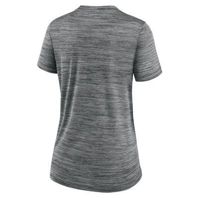 Shop Nike Gray Chicago White Sox Mlb City Connect Velocity Space-dye Performance V-neck T-shirt