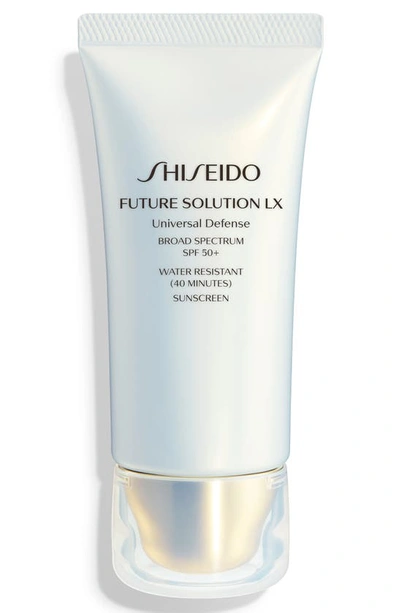 Shop Shiseido Future Solution Lx Universal Defense Broad Spectrum Spf 50+ Day Cream Sunscreen, 1.7 oz