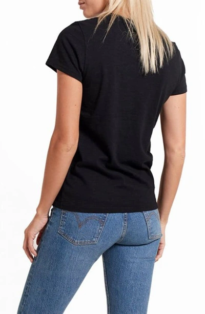Shop Goodlife Slub Everyday Classic Crewneck T-shirt In Black