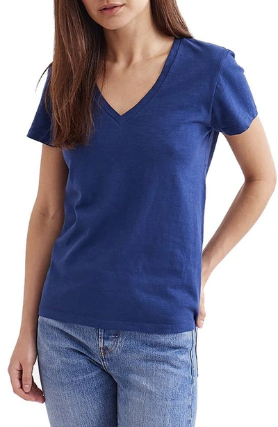 Shop Goodlife Everyday Classic V-neck T-shirt In  Navy